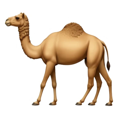 High resolution camels without fur sticker