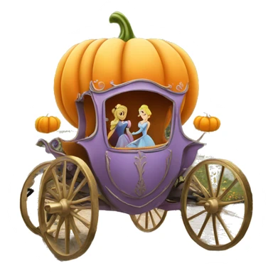cinderella pumpkin carriage  sticker
