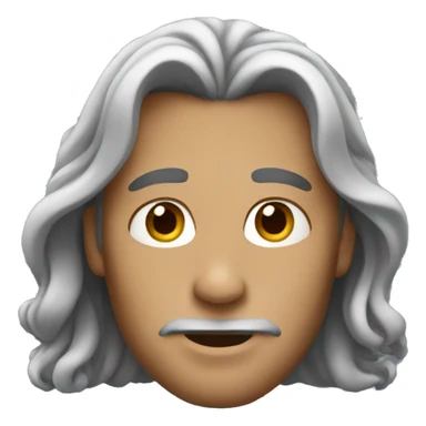 Man with Long hairstyle sticker