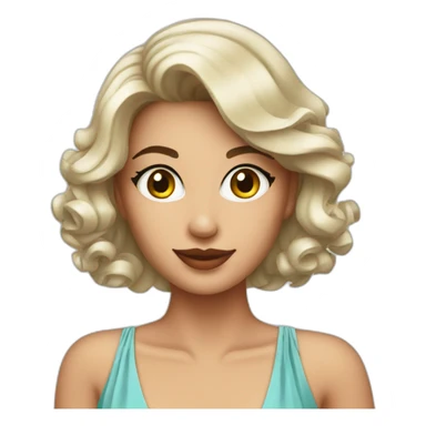 beautiful woman in a cocktail dress sticker