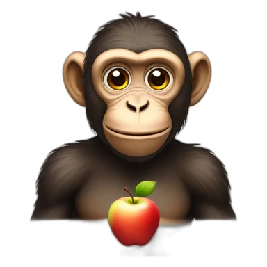 monkey with apple vision pro  sticker