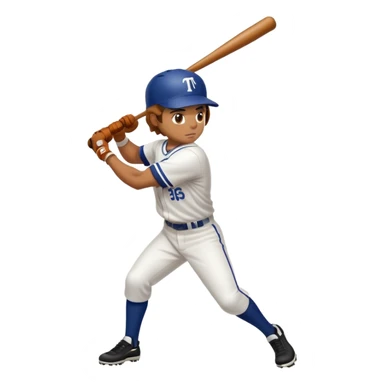 person hitting a home run sticker