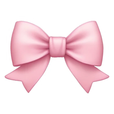 light pink bow sticker