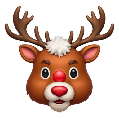 christmas deer rudolph sticker