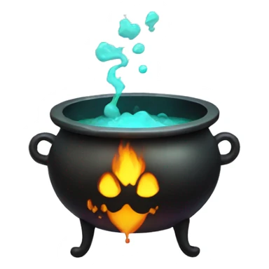 Cauldron with potion sticker