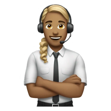 call center agent sticker