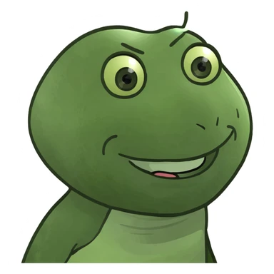 A wide face, radiant with joy, like the younger saint in a fresco sticker