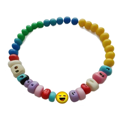 a taylor swift friendship bracelet, colorful beads  sticker