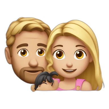 norman fait des videos avec une petite fille sticker