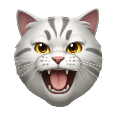 Cat with anger sticker