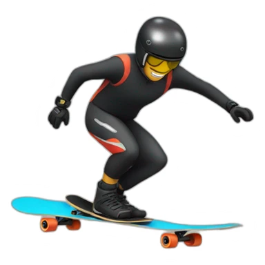 Longboard downhill sticker