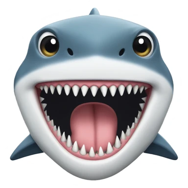 shark with cat in mouth sticker