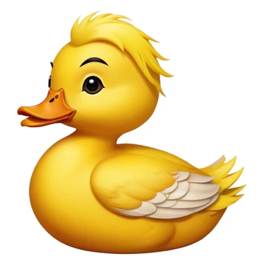 duck side eyeing  sticker