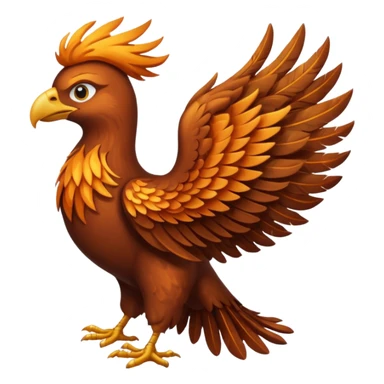 brown phoenix sticker