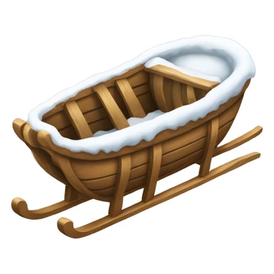 Winter sled  sticker