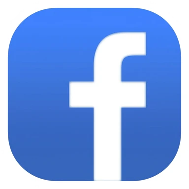 White color Facebook app sticker