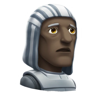 Arpegius from interstella 5555 standing there akwardly sticker