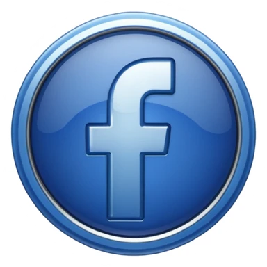 Fb blue badge icon sticker