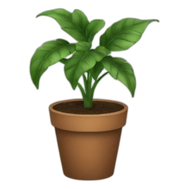 Black plants sticker