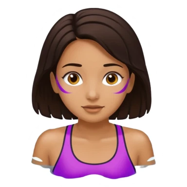 Girl swimming  sticker