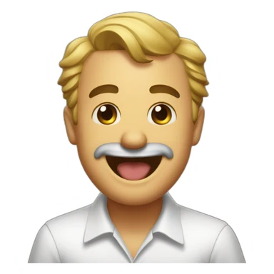 Realistic risitas laughing meme sticker