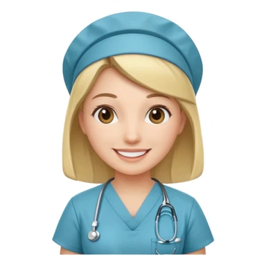 nurse with Scrubs sticker