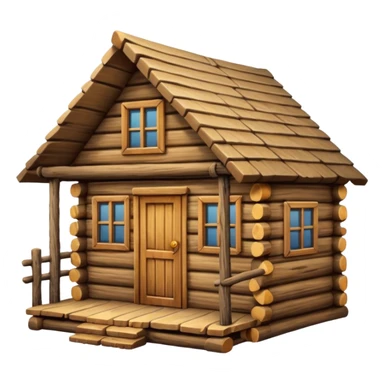 Log cabin  sticker