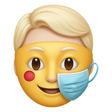 Eu quero um emoji😔 a segurar uma mascara🙂 sticker