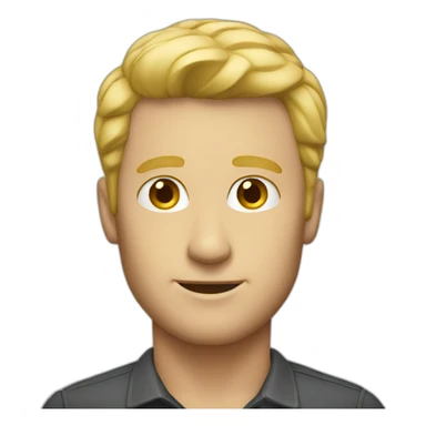 CMO blond man sticker