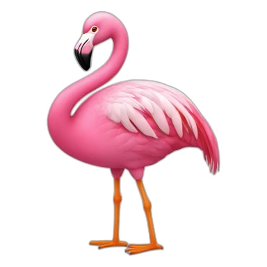 Un flamand rose avec des lunettes sticker