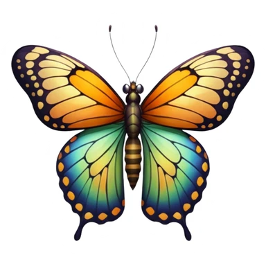 butterfly from pupa sticker