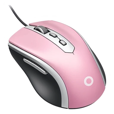 pink white  soft classic gaming mouse for macbook sticker