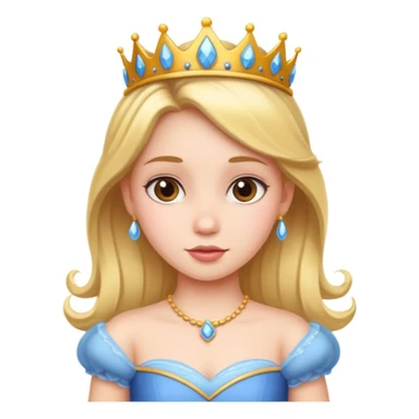 girls in a princess dress sticker