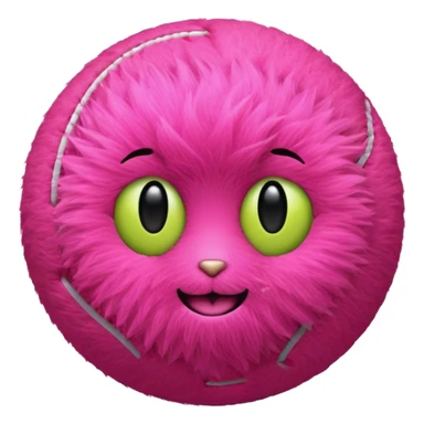 Tennis ball pink sticker