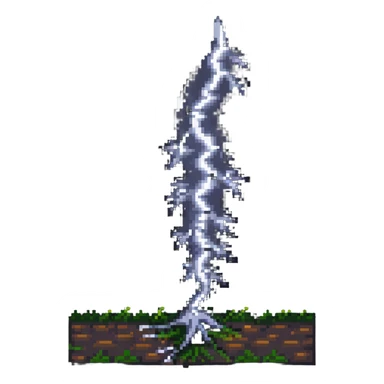 dramatic lightning strike hitting the ground sticker