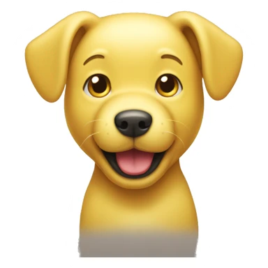 Yellow dog from hello kitty sticker