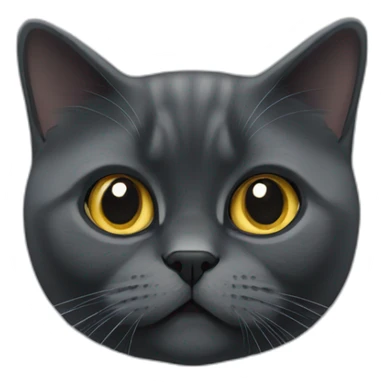 black British Shorthair lurking sticker