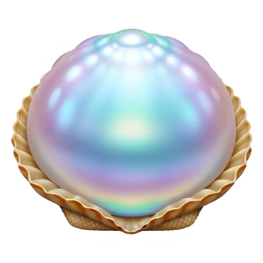 pearls in shells sticker