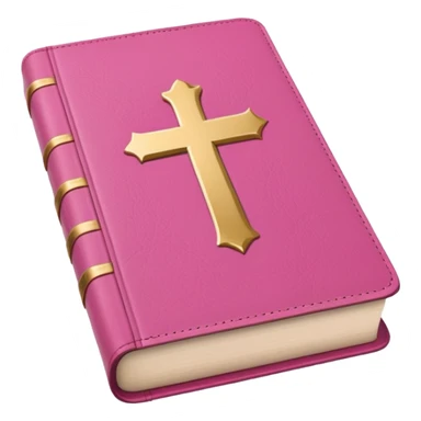 A minimalist pink bible sticker