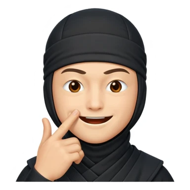 foto do Ninja ele mandando calar a boca sticker