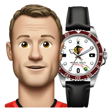 Jonathan Toews as a Rolex watch sticker