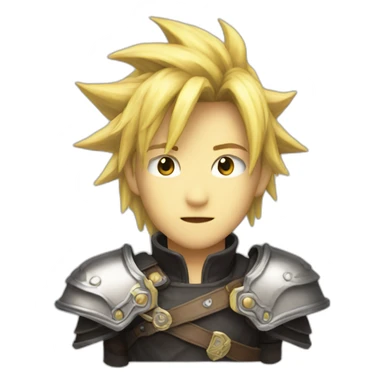 Final fantasy cloud sticker