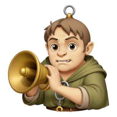 Quasimodo the hunchback of Notre Dame with bell sticker