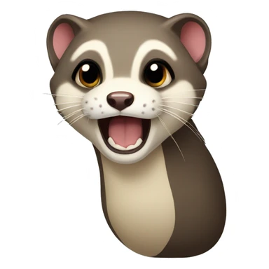 Hissing ferret  sticker