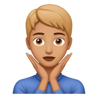 person with hands on neck sticker