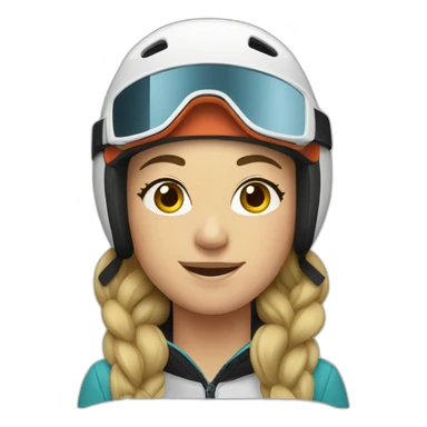 freestyle skier sticker