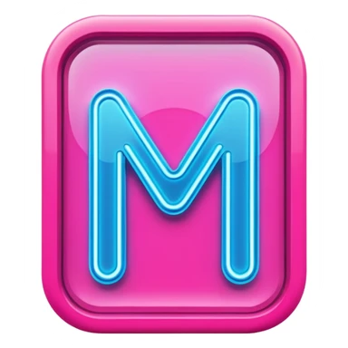 Neon Sign – Bright pink-blue glowing sign, futuristic font.
 sticker