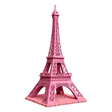 eiffel tower made of spam meat sticker