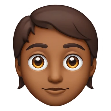 Emojicon side profile with eyes looking at me sticker