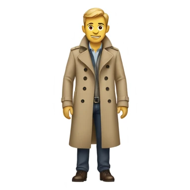 Guy in trenchcoat sticker